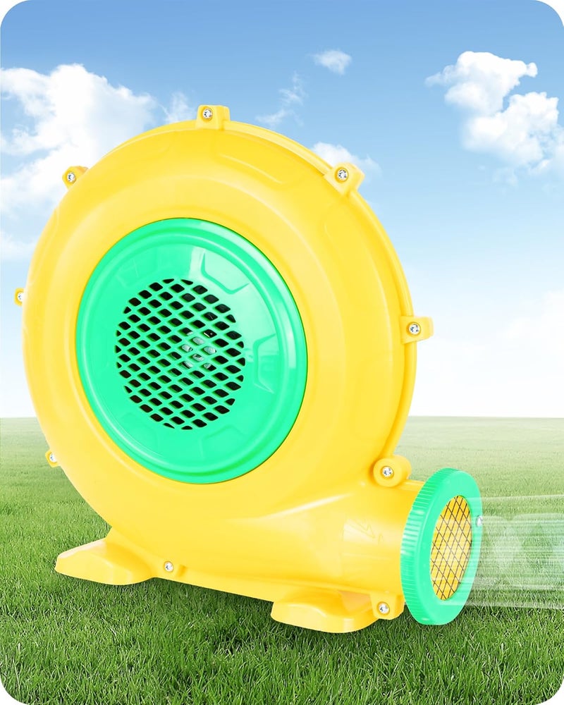 Step4Fun Bounce House Air Blower for Inflatables, 480 Watt ETL Certified Electric Blower, Perfect for Inflatable Bounce House Water Slide and Bouncy Castle Indoor & Outdoor Yellow - Image 1